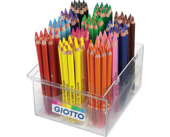 Pack école de 120 gros crayons de couleur