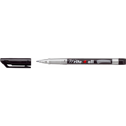 STABILO Marqueur permanent Write-4-all, F, noir