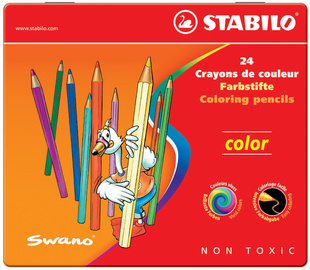 STABILO Crayon de couleur color, hexagonal, étui métallique