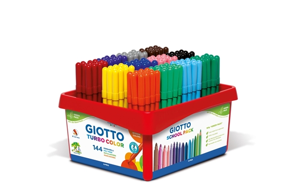 Pack école de 144 feutres Giotto pointe fine