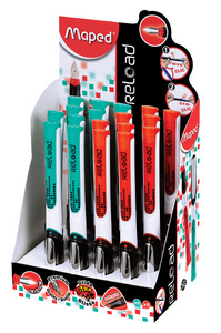 Maped Stylo plume Reload, couleurs assorties, présentoir 18