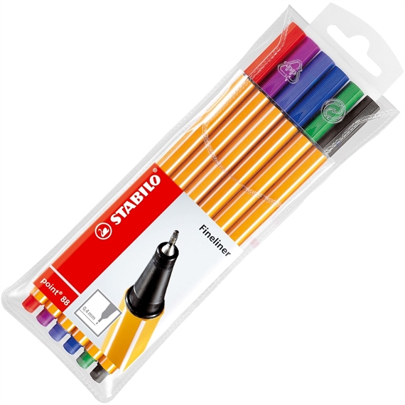 Etui de 6 couleurs STABILO - Point 88