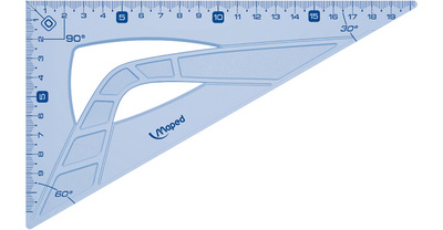 Maped equerre Geometric 60 degrés, longueur de l'hypoténuse: