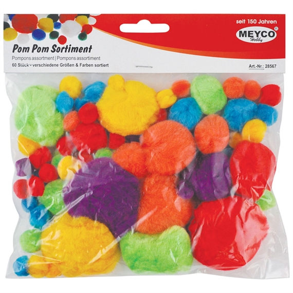 Pqt de 60 pompons