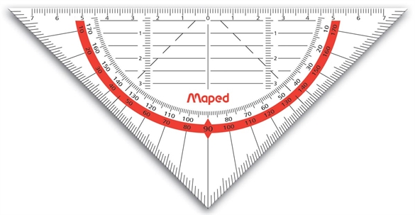 Maped équerre géométrique Geo-Flex, hypothénuse: 160 mm