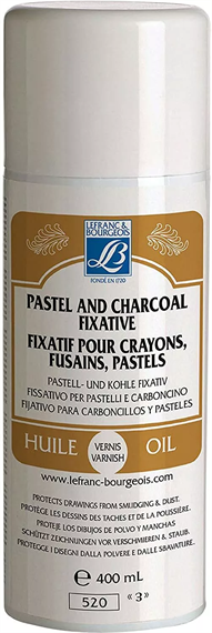 Fixatif aérosol Lefranc Bourgeois 400ml pour dessins au crayon