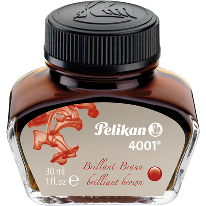 Pelikan Encre 4001 dans un flacon, marron, contenu: 30 ml