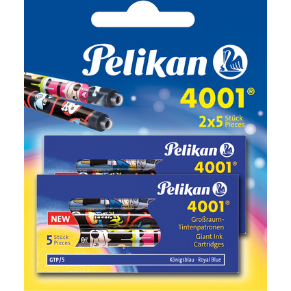 Pelikan Cartouches d'encre grand volume GTP/F/5-2/B, bleu