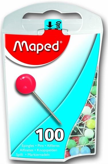 Maped Epingles de signalisation, taille 5,couleurs assorties