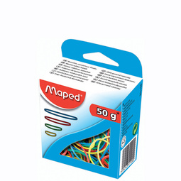 Maped Bracelets caoutchouc en carton, 50 g, assortis