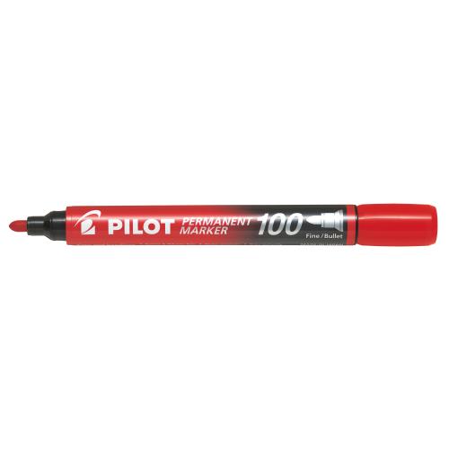 PILOT Permanent Marker 100 1mm SCA-100-R Rundspitze rot