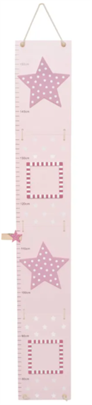 Growth chart star R16041 pink