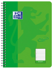 Oxford Cahier Touch, B5, ligné, 160 pages, vert herbe