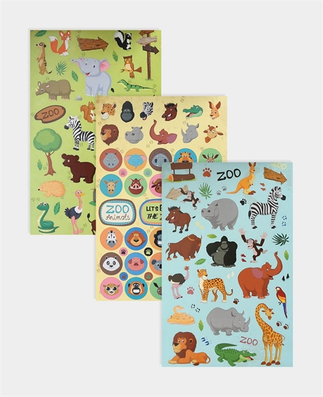 Stickerbook Zoo  6 feuilles