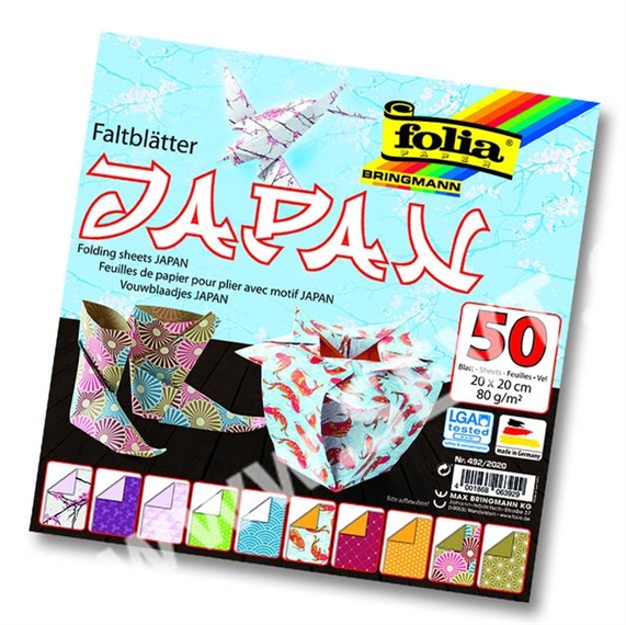 Pqt de 100 flles papier origami JAPAN