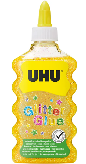 Colle UHU Glitter Glue Maxi 510568 or, 185g