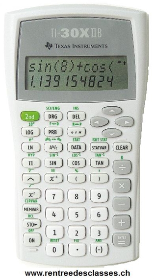 Calculatrice école secondaire TI - 30 X II B