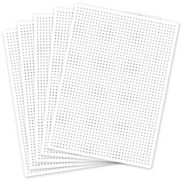 Pqt de 40 cartons à broder 175 x 245 mm, blanc