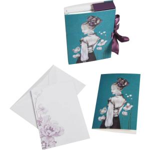 SATINE SET CARTES ET ENVELOPPE