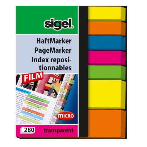 Sigel index repositionnable 50x63mm