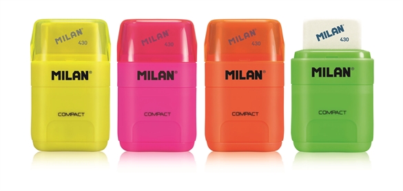 Taille-crayons+gomme Milan Compact