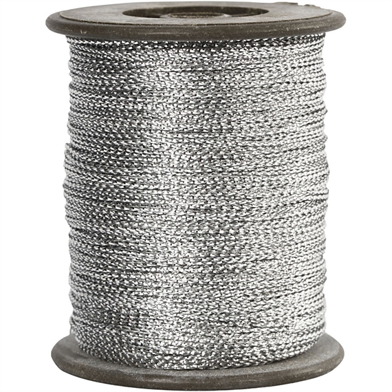 Rl. de 100m de corde argent 0,5 mm