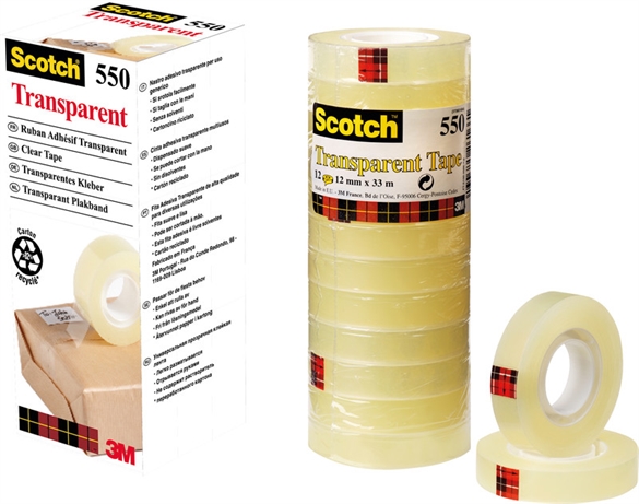 Bandes adhésives SCOTCH 550 12mmx33m