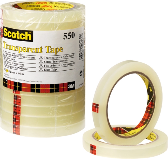 Bandes adhésives SCOTCH 550 12mmx66m