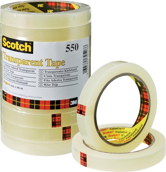 Bandes adhésives SCOTCH 550 15mmx66m