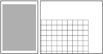 Pqt de 100 feuilles 006A4 quadrillé 5mm avec cadre