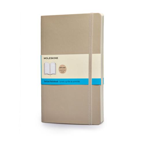 Moleskine livre soft cover A5 pointillés khaki