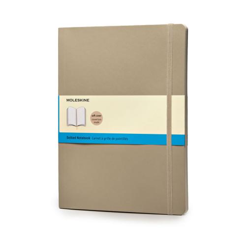 Moleskine livre soft cover XL pointillés khaki