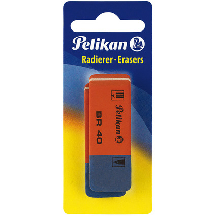 Pelikan Kautschuk-Radierer BR 40, Blisterkarte