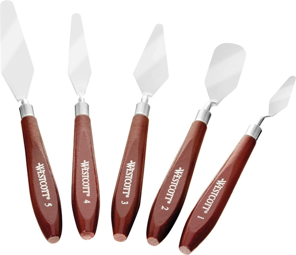 Spatules de peinture WESTCOTT® - 5 pièces