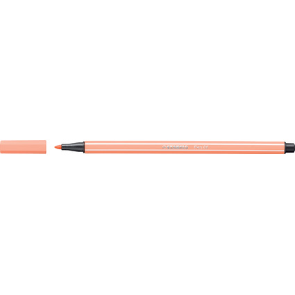 STABILO Stylo feutre Pen 68, rose clair, largeur de