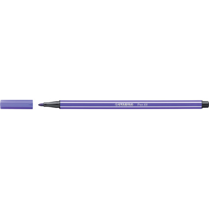 STABILO Stylo feutre Pen 68, violet, largeur de