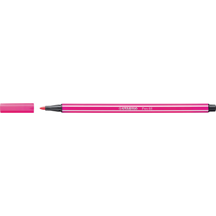 STABILO Stylo feutre Pen 68, rouge rosƒtre, largeur de