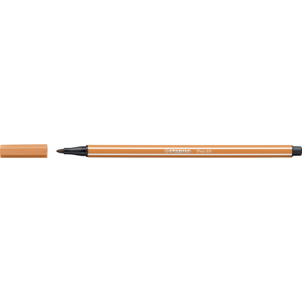 STABILO Stylo feutre Pen 68, ocre foncé, largeur de