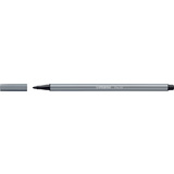 STABILO Stylo feutre Pen 68, gris foncé, largeur de