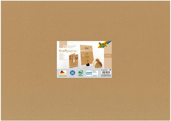 Pqt de 25 cartons kraft 50x70cm - 230gm2