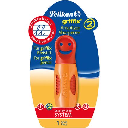 Pelikan griffix taille-crayons design, orange/rouge