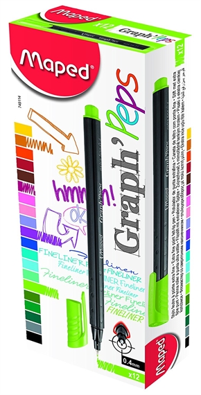 Maped Fineliner Graph'Peps, vert clair