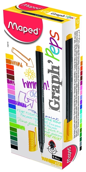 Maped Fineliner Graph'Peps, jaune