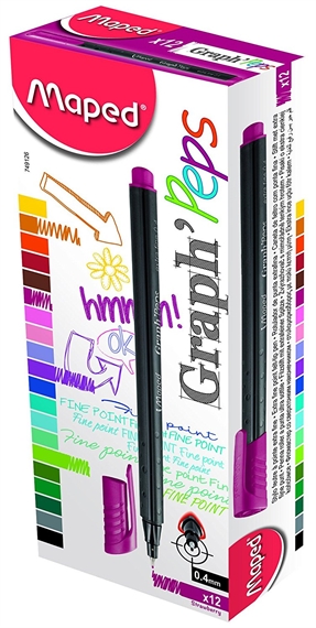 Maped Fineliner Graph'Peps, pink