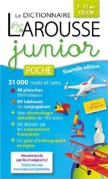 Dictionnaire Larousse junior poche, 7-11 ans, CE-CM