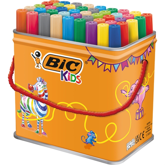 BIC KIDS Feutre Visacolor XL, boîte de 48