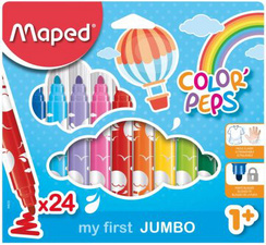 Maped Feutre COLOR'PEPS JUMBO, étui en carton de 24,