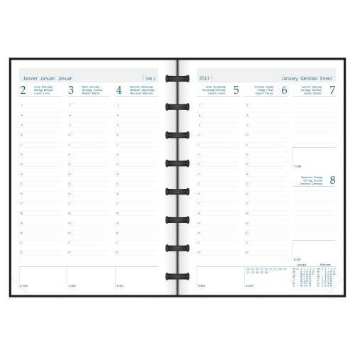 MOLESKINE Calendrier 18M A6 855785 2017/2018,liniert érable jaune