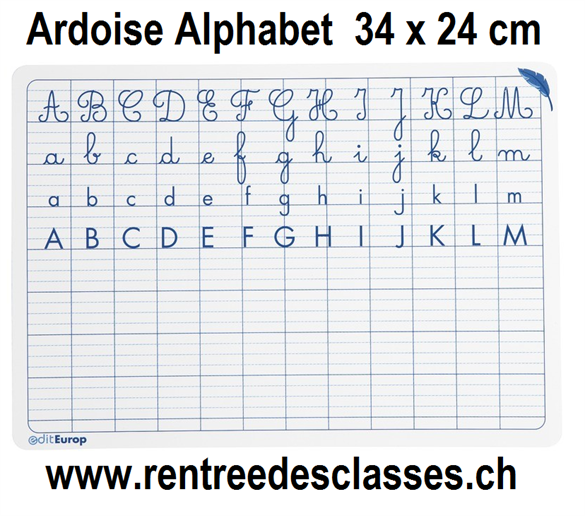 Ardoise "entraînement à l'écriture" (Alphabet)