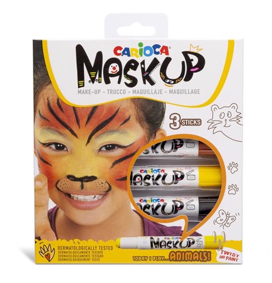 Carioca Mask-Up - Animals - Set de 3 feutres de maquillage